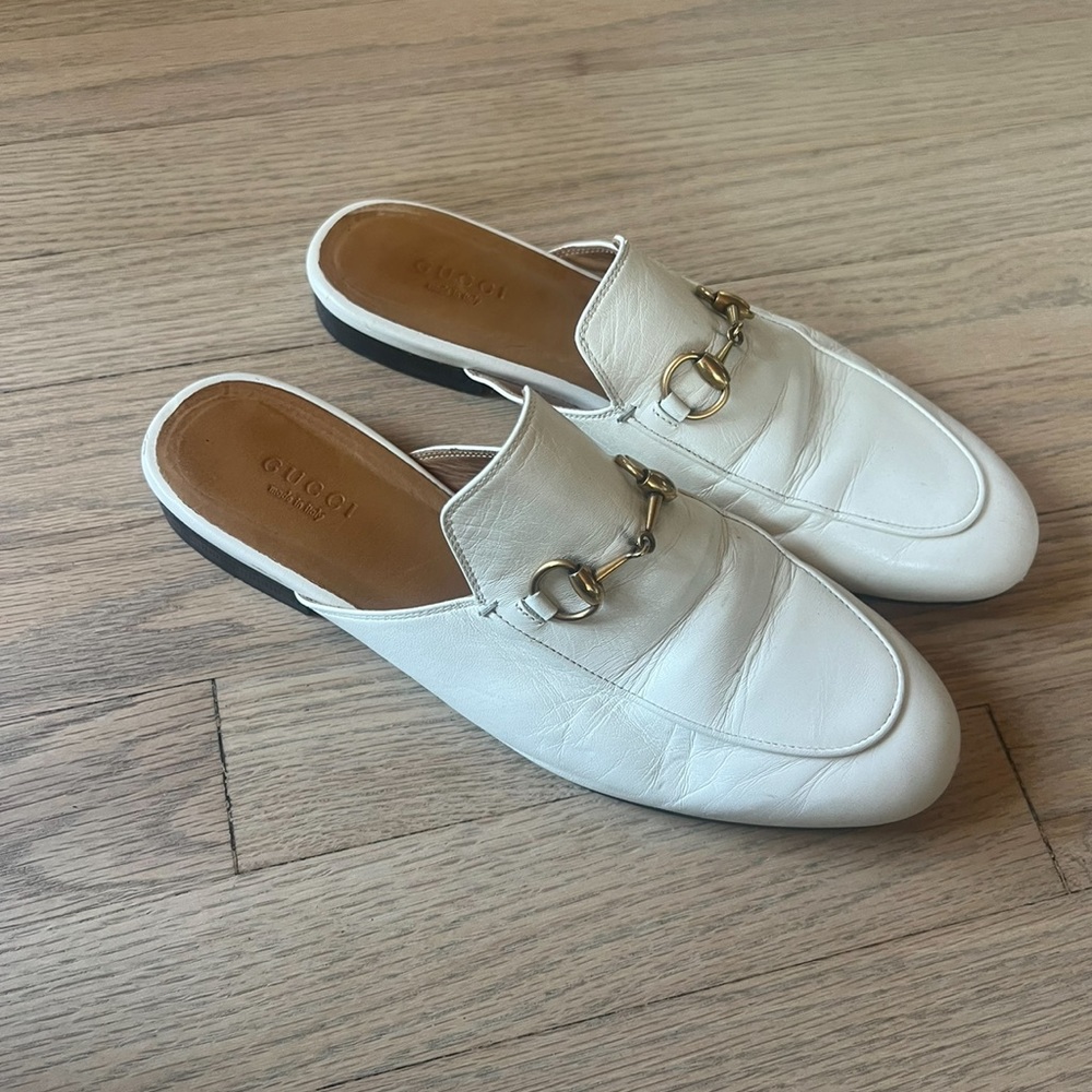 Gucci Princeton Off White Loafers Size 37
